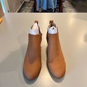 Tom's Kallie Brown wedge bootie